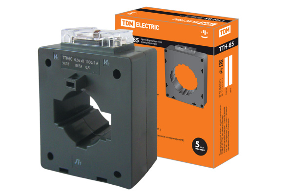Трансформатор тока измерительный ТТН 85/ 800/5-15VA/0,5-Р TDM