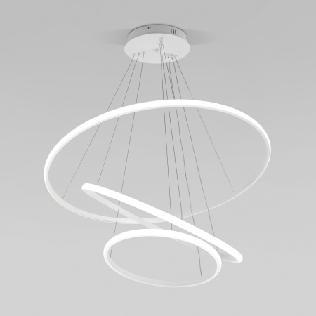 Подвесной светодиодный светильник с ПДУ белый IP20 (90264/3 белый) Eurosvet