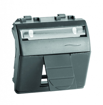 Адаптер для информационных разъемов R&M, черный, 2мод. DKC Адаптер для информационных разъемов R&M, черный, 2мод. DKC