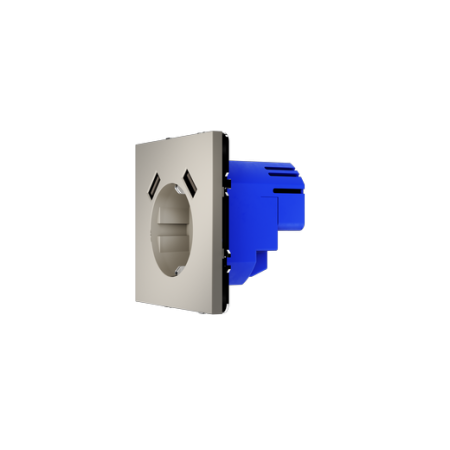 Розетка встраиваемая Voltum S70 с заземлением и защитными шторками, 16А, с USB, A+A, (кашемир) Розетка встраиваемая Voltum S70 с заземлением и защитными шторками, 16А, с USB, A+A, (кашемир)