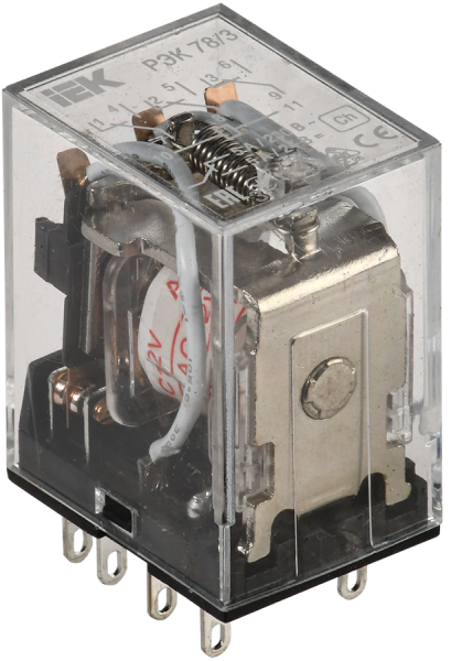 Реле промежуточное РЭК78/3(MY3) 5А 12В АC IEK