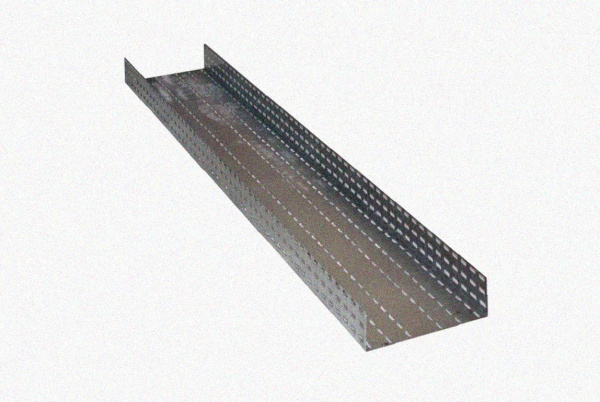Лоток перфорированный ЛМ 100х100х2000 УТ1,5, горячее цинкование, S1,5