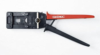 Клещи для обжима провода 10-120 кв. мм наконечником-гильзой, разъемом сменные матрицы DKC