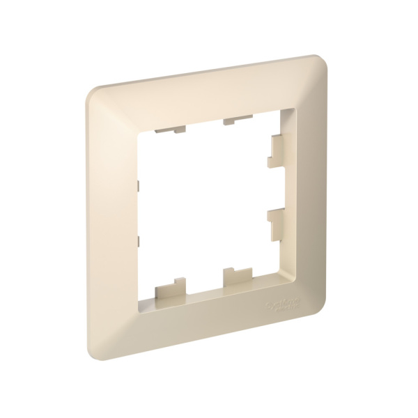 ATLASDESIGN AIR 1-постовая рамка, бежевый/дымчатый белый