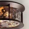 Ландшафтный потолочный св-к E27 2*60W IP44 MAVRET темно-коричневый/стекло ODEON LIGHT