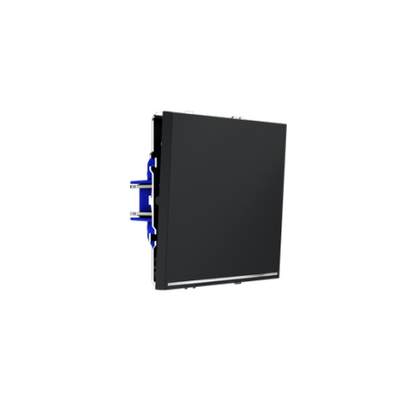 Выключатель встраиваемый Voltum S70 одноклавишный с подсветкой 10А, (графит)