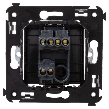 Переключатель одноклавишный в стену, "Avanti", "Черный матовый" DKC