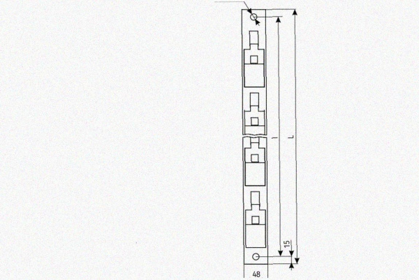 Стойка кронштейна рожкового криволинейного К1351.001-04 УТ1,5 горячее цинкование 6 рожков, L815, S3,0