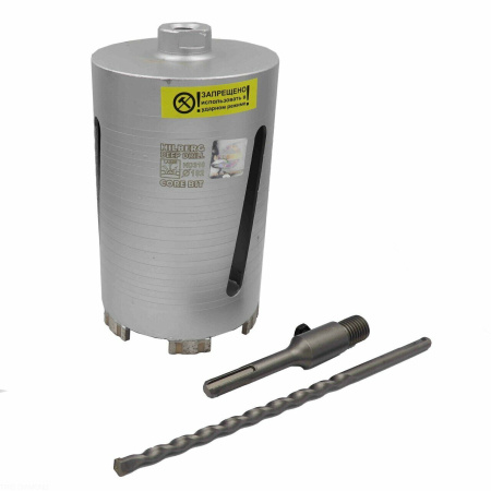 Коронка алмазная по бетону 102*150 мм Laser Deep Drill HD310 Hilberg