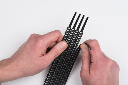 Хомут гибкий (20 шт) белый FlexSTRAP EKF