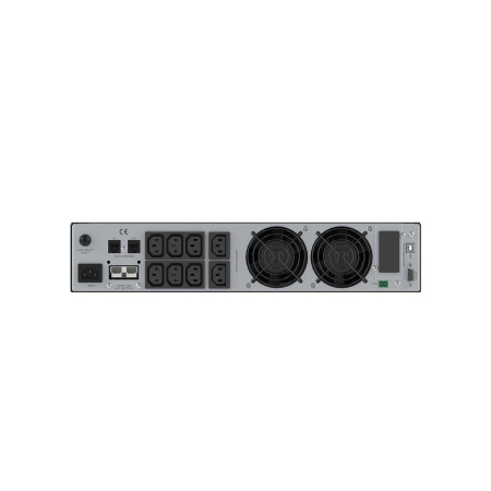 Онлайн ИБП ДКС серии Small Rackmount, 2000 ВА/1800 Вт, 1/1, 8xIEC C13, EPO, USB, RS-232, Rack 2U, без АКБ, 9Ач DKC