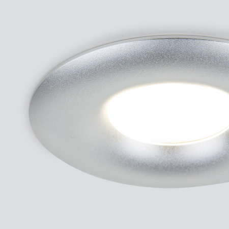 Встраиваемый точечный светильник GU10 серебряный IP20 (a053356) Elektrostandard