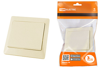 Выключатель 1 кл. 10А сл. кость "Ильмень" TDM
