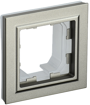 BRITE Рамка 1-местная IP44 РУ-1-БрШ-44 шампань IEK