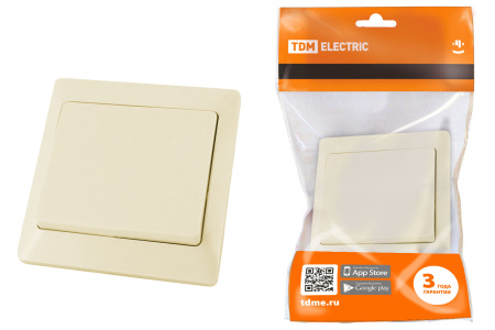 Выключатель 1 кл. 10А сл. кость "Ильмень" TDM