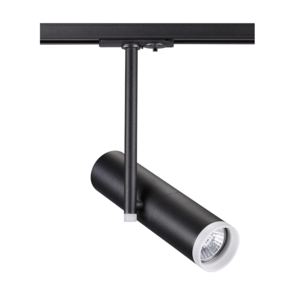 Св-к трековый однофазный IP20 GU10 50W 220V BATRA черный NOVOTECH