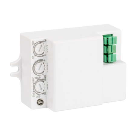 Микроволновый датчик движения белый 1200Вт 360гр, до 20м IP20 MW-706 EKF