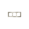 Рамка стеклянная Voltum S70 на 3 поста, (шелк, стекло)