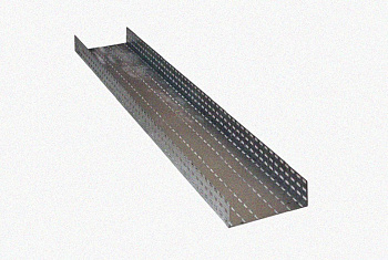 Лоток перфорированный ЛМ 100х100х3000 УТ1,5, горячее цинкование, S1,0