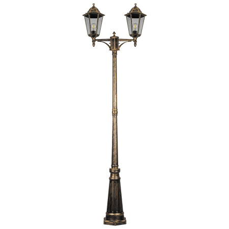 Светильник садово-парковый Feron 6214/PL6214 столб 2*100W E27 230V, черное золото
