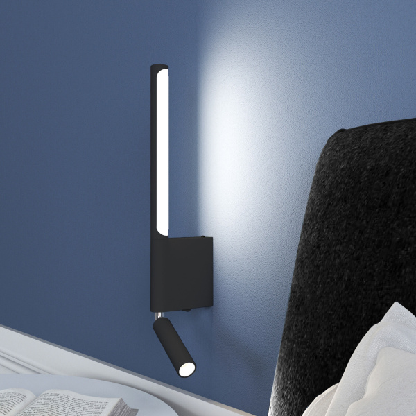 Настенный светодиодный светильник 13Вт 3300К черный IP20 Sarca (a057584) Elektrostandard Настенный светодиодный светильник 13Вт 3300К черный IP20 Sarca (a057584) Elektrostandard