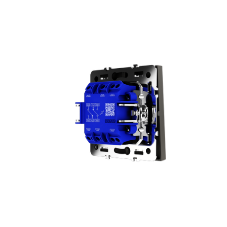 Проходной переключатель встраиваемый Voltum S70 двухклавишный 10А, (кашемир)