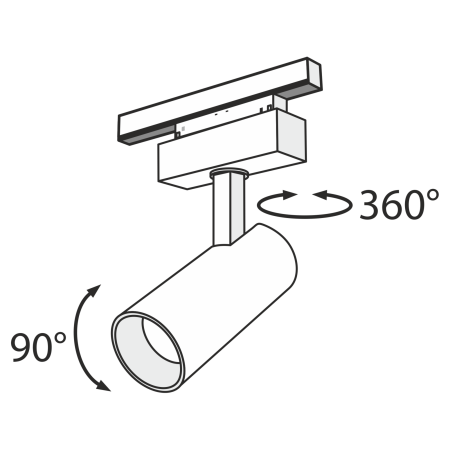 Светильник трековый 18Вт 4000K Черный IP20 Focus LED TR019-2-15W4K-B Technical