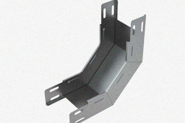 Лоток замковый глухой КПЗГ 100х50-90 УХЛ1 для поворота трассы вверх на 90, горячее цинкование S1,0