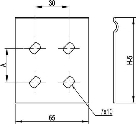 Пластина GTO H50, цинк-ламельная DKC