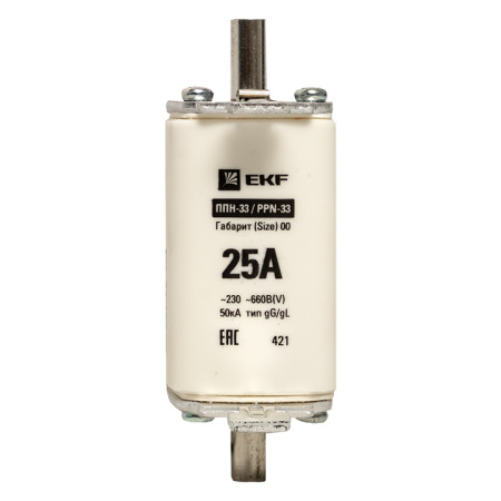 Плавкая вставка ППН-33 160/ 25А габарит 00 PROxima EKF