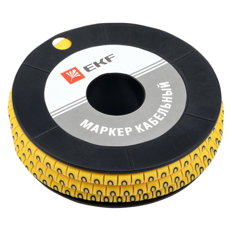 Маркер кабельный 2,5 мм2 "0" (1000 шт) (ЕС-1) PROxima EKF