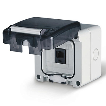 Розетка RJ 45, настенная DKC Розетка RJ 45, настенная DKC