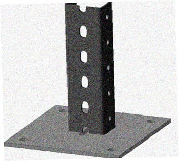 Стойка напольная (потолочная) СНП1400х4 УХЛ1,горячее цинкование, S4,0