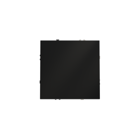 Проходной переключатель встраиваемый Voltum S70 одноклавишный 10А, (черный матовый)