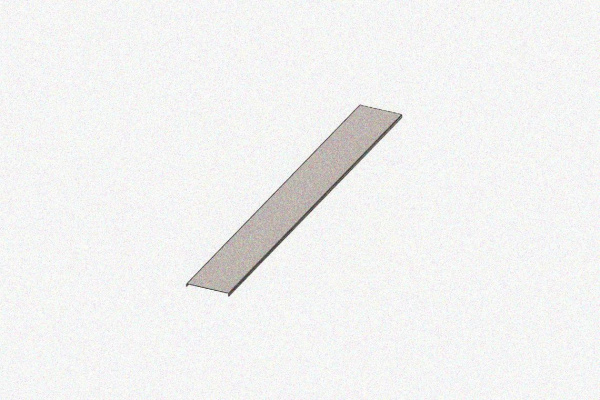 Крышка лотка КЛ 300 УT1,5, оцинкованный лист, S2,0