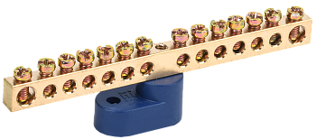 Шина N "ноль" на одном угловом изоляторе ШНИ-6х9-14-У1-С IEK