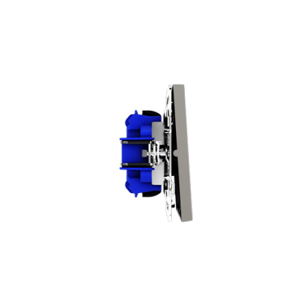 Выключатель встраиваемый Voltum S70 двухклавишный 10А, (кашемир)