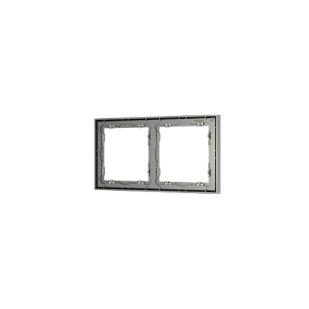 Рамка пластиковая Voltum S70 на 2 поста, (сталь)