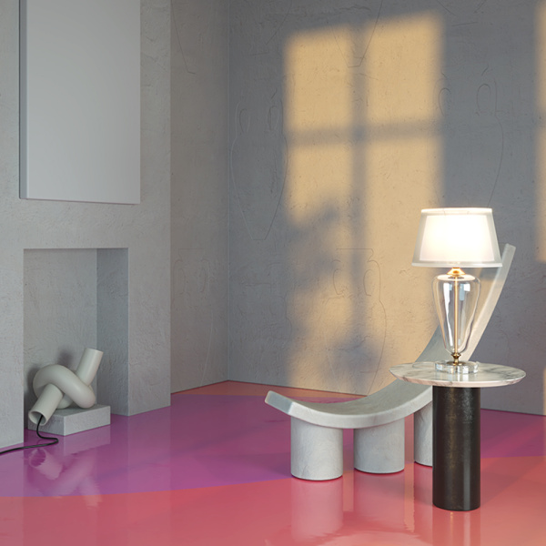 Настольный светильник 1*E27 40Вт Латунь IP20 Verre Z005TL-01BS Maytoni