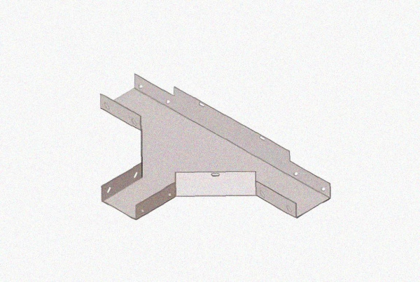 Лоток тройниковый замковый перфорированный ОТЗ 100х60 УХЛ1, горячее цинкование, S1,5
