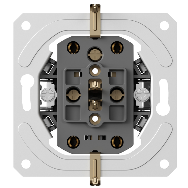 Donel механизм розетки двойной Schuko с заземлением 16А 250 В~ на винтах, серия DB