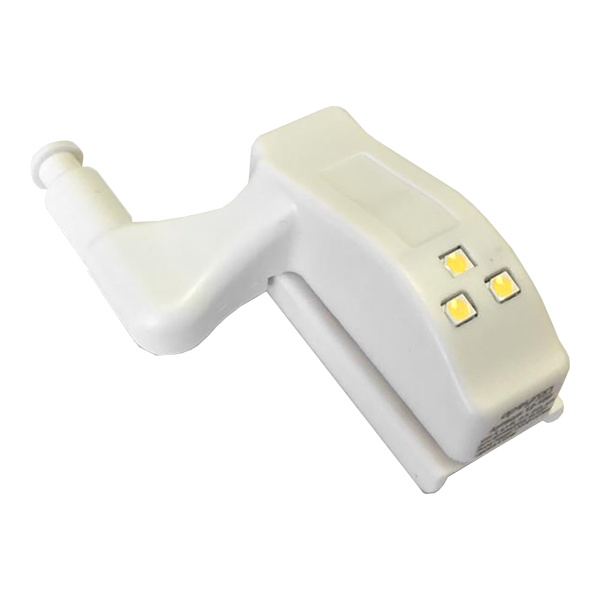 12-167 Светодиодная подсветка мебели (накладка на петлю) SMD3528, 12В, 0,3Вт, ДБ, белая APEYRON