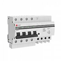 Дифференциальный автоматический выключатель АД-4 6А 30мА (хар, С, АС, электронный) 4,5кА PROxima EKF