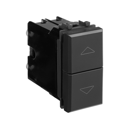 Механизм управления рольставней модульный, "Avanti", "Черный матовый", 1 модуль DKC