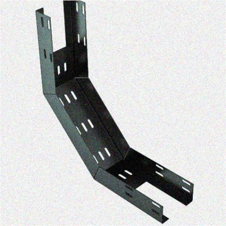 Лоток перфорированный КП 200х100-90 УХЛ1 для поворота трассы вверх на 90, оцинкованный лист S1,5