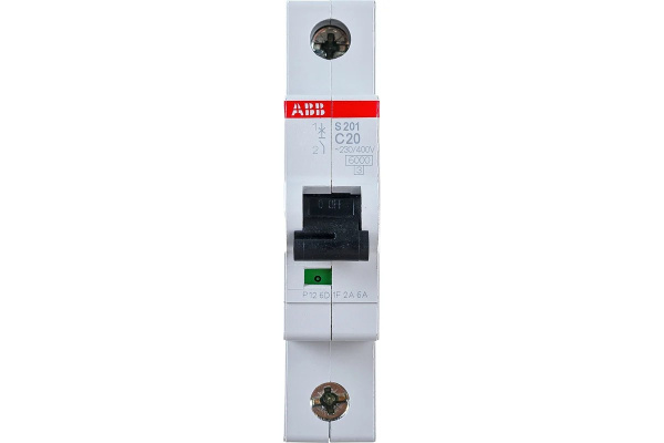 Выключатель автоматический ВА МОД 1П 20А С 6кА S201 ABB