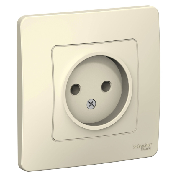 BLANCA Розетка СУ 1 мест. без з/з, без шторок 16А молочный IP20 Schneider Electric BLANCA Розетка СУ 1 мест. без з/з, без шторок 16А молочный IP20 Schneider Electric