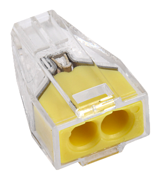 Строительно-монтажная клемма СМК 773-322 желтая (4шт/упак) IEK