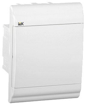 Корпус пластиковый ЩРВ-П-4 модуля встраиваемый белый/белая дверь IP41 PRIME IEK