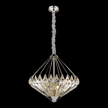 Люстра подвесная Никель/Прозрачный E14 12*40Вт WE146.12.203 WERTMARK